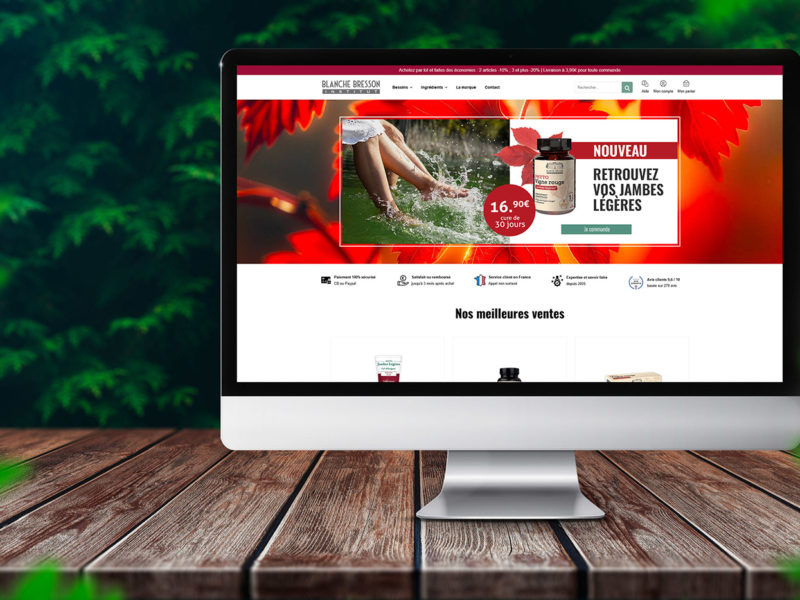 Site e-commerce Blanche Bresson Institut